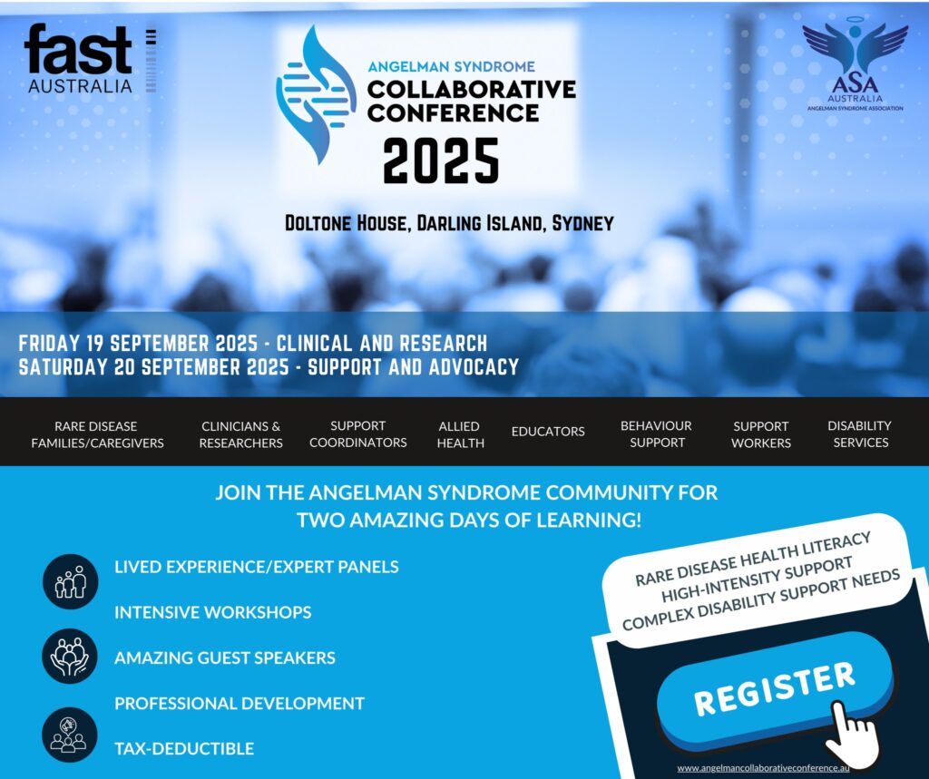 Angelman Syndrome Conference marketing tile